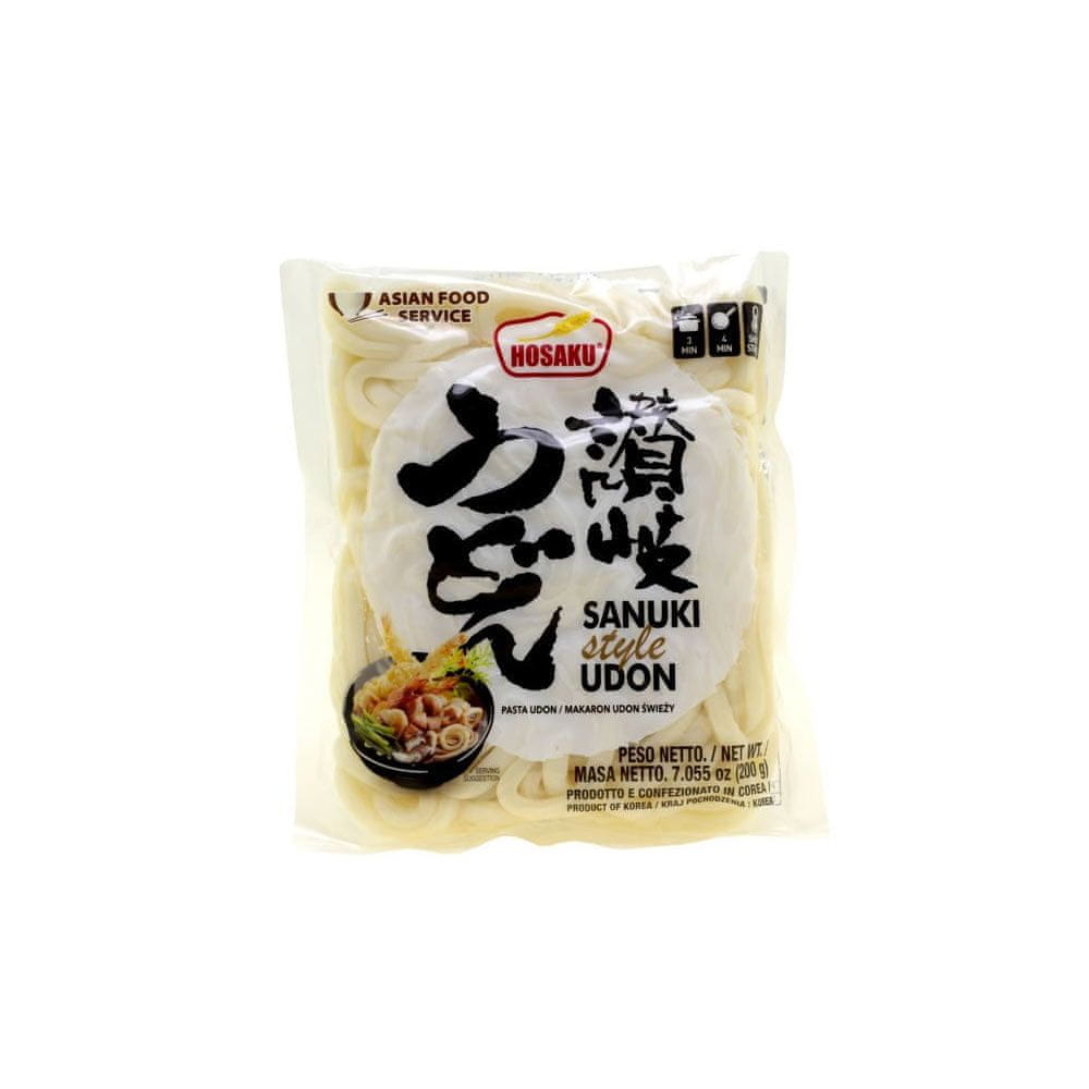 Asian Food Service Pšeničné rezance Udon Fresh "Hosaku Sanuki Style Udon" vyrobené v Južnej Kórei 200g Asian Food Service